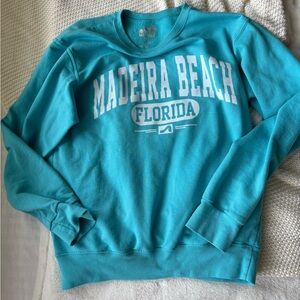 Preppy teal crewneck